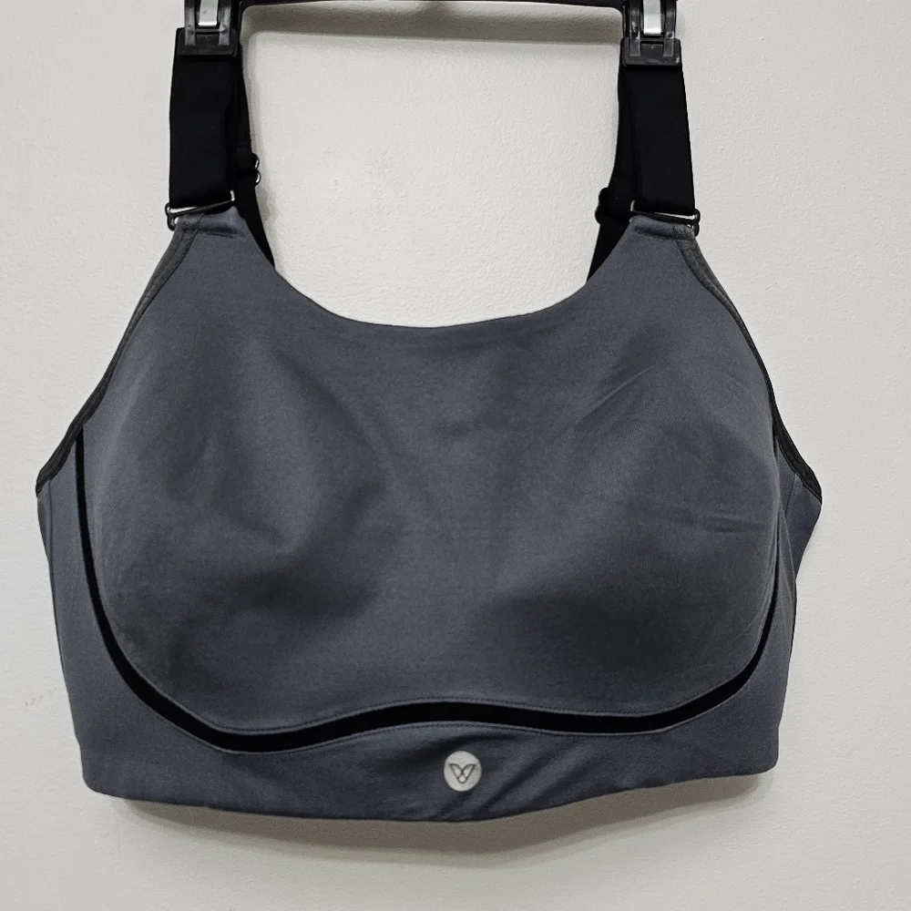 LIVI Active Lane Bryant Charcoal Volta High-Impact Sports Bra Size 38 DDD - Picture 3 of 13